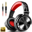 Oneodio Studio DJ Headphones With Microphone Stereo Deep Bass Over Ear Headphone With 3.5/6.3mm Jack for Monitoring Recording