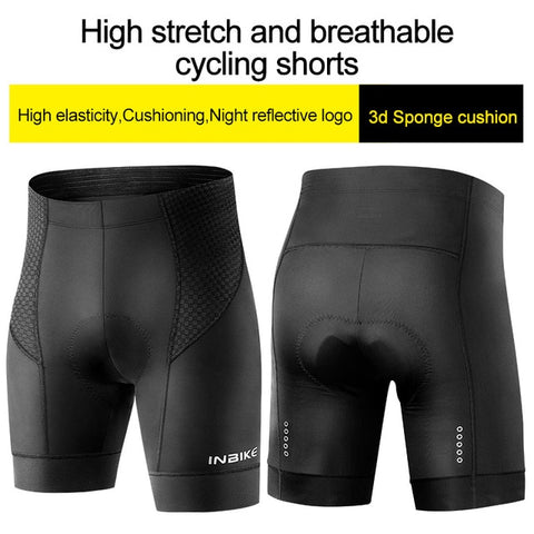 INBIKE Cycling Shorts Man 3D Padded Shockproof MTB Bicycle Riding Pants Shorts Summer Men Road Bike Underwear for Cycling Biker