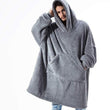 Blanket with Sleeves Women Oversized Winter Hoodie Fleece Warm Hoodies Sweatshirts Giant TV Blanket Women Hoody Robe Couple Men