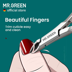 MR.GREEN Cuticle Nippers Nail Manicure Cuticle Scissors Clippers Trimmer Pedicure Stainless Steel Cutters Tool Foot Care