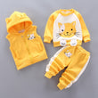 Fashion Baby Boys Clothes Autumn Winter Warm Baby Girls Clothes Kids 3pcs Outfits Suit Newborn Baby Clothes Infant Clothing Sets