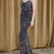 Missord Maxi Dress Women 2022 Sequins V Neck Party Fashion Sexy   Evening Spaghetti Strap Bodycon Long Dresses Sleeveless White