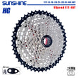 SUNSHINE Bicycle Cassette 8/9/10/11/12Speed Freewheel 32/36T/40T/42T/46T/50T/52T Sprocket HG Structure Flywheel For SHIMANO/SRAM