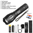 Portable Powerful LED Lamp XML-T6  Flashlight Linterna Torch Uses 18650 Chargeable Battery Outdoor Camping Tactics Flash Light