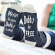 Autumn Spring Women Wine Socks Knitted Letter Cute Meia Funny Sokken Chaussette Novelty Winter Warm Home Sport Hipster Dropship