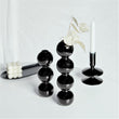 Creative Hydroponic Glass black candlestick glass vase candle stand Desktop Decor Home Decoration Art Nordic Home