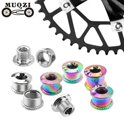 MUQZI 5 Pair Bike Chainring Bolts MTB Plate Screws Monoplate Or Double Or Three Plate Crank Parts Cycling Crankset Accessories