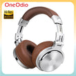 Oneodio Studio DJ Headphones With Microphone Stereo Deep Bass Over Ear Headphone With 3.5/6.3mm Jack for Monitoring Recording