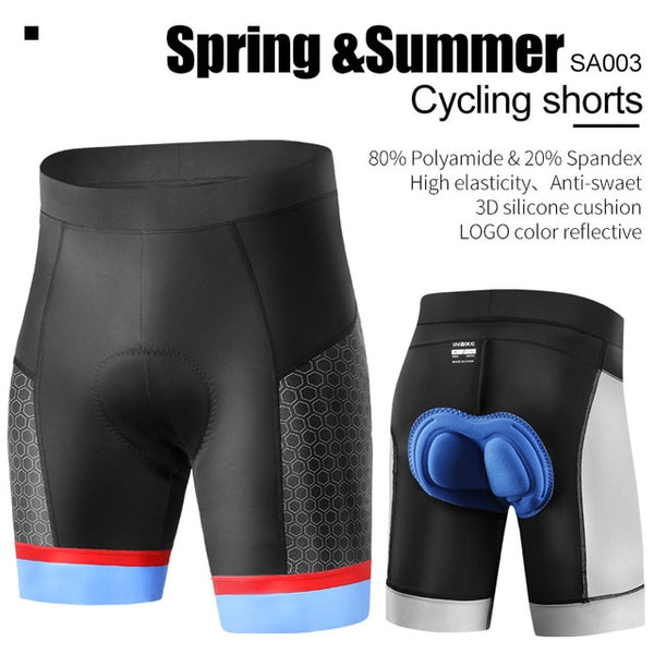 INBIKE Cycling Shorts Man 3D Padded Shockproof MTB Bicycle Riding Pants Shorts Summer Men Road Bike Underwear for Cycling Biker