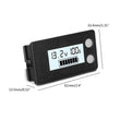 8-100V Digital Battery Capacity Tester Percentage Level Voltage LCD Display Marine RV Volt Battery Power Indicator LCD Panel