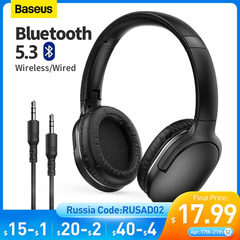 Baseus D02 Pro Wireless Headphones Bluetooth Earphone 5.3 Foldable Headset Sport Headphone Gaming Phone Fone Bluetooth Earbuds