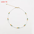 Handmade Seed Bead Choker Fashion Bohemian Colorful Beaded Short Collar Necklace For Women Beach Party Jewelry Gift