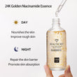 Skincare Product 24K Gold Niacinamide Face Serum Anti Aging Hyaluronic Acid for Face Shrinks Pores Korean Skin Care Products