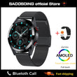 2023 New 454*454 Screen Smart Watch Always Display The Time Bluetooth Call Local Music Smartwatch For Mens Android TWS Earphones