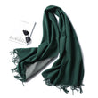 Winter Cashmere Scarf Women Thick Warm Shawls Wraps Lady Solid Scarves Fashion Tassels Pashmina Blanket Quality Foulard 2022 New