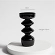 Creative Hydroponic Glass black candlestick glass vase candle stand Desktop Decor Home Decoration Art Nordic Home