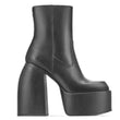 GIGIFOX Sexy Party Big Size 43 Chunky High Heels Platform Goth Black Women Boots Brand Design Fashion Luxury Shoes Boots Women