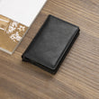 Customized Wallet Credit Card Holder Men Gifts Purse RFID Aluminium Box Bank Card Holder Vintage Leather Wallet with Money Clips