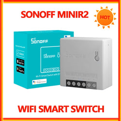 Sonoff Mini R2 Wifi Smart Switch MINIR2 2 Way Modules eWeLink APP DIY Switch Wireless Remote Control Work with Alexa Google Home