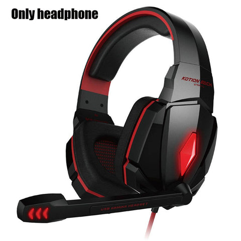 Gaming Headset Gamer Stereo Headphone With Microphone Mic Led Game For PC Computer PS4 KOTION EACH G2000 G1000 G4000 G9000 G2600