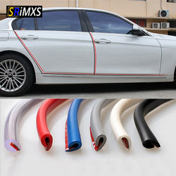 5m/10m U Type Universal Car Door Protection Edge Guards Trim Styling Moulding Strip Rubber Scratch Protector For Car Auto