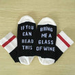 Autumn Spring Women Wine Socks Knitted Letter Cute Meia Funny Sokken Chaussette Novelty Winter Warm Home Sport Hipster Dropship