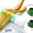 Sparkle Shiny Hair Tinsel Rainbow Silk Hair Extensions Dazzles Women Hippie for Braiding Headdress Long 100cm 120 Strands/bag