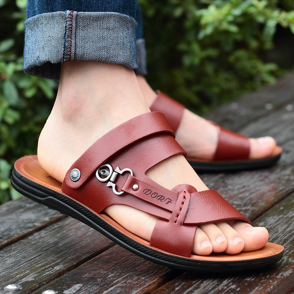 Men&#39;s New Summer Men&#39;s Open-toed Sandals Fashion Trend Beach Shoes Slippers Men&#39;s Sandals Mens Sandals Summer  Leather Sandals