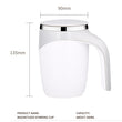 Lazy Coffee Stirring Cup Auto Cup Magnetic Rotating Electric Milk Cup Mark Cup 304 Stainless Steel Self Stirring Mixing Cup