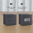 Alarm Clock LED Wooden Watch Table Voice Control Digital Wood Despertador USB/AAA Powered Desktop Clocks