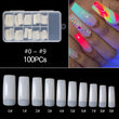 RIKONKA 100/500pcs/Bag False Ballerina Natural/Transparent Coffin Fake Nails Manicure Nails for Extension&amp;Protection Nail Art