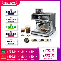 HiBREW  Barista Pro 19Bar Bean to Espresso,Cafetera  Commercial Level Coffee Machine with Full Kit for Cafe Hotel Restaurant H7