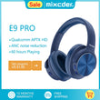 Mixcder E9 PRO aptX HD Headphones Wireless Bluetooth Active Noise Cancelling Headphone USB Fast Charging with MIC Blue Headsets