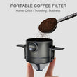 Portable Reusable Hand Drip Coffee Filter Cup for Home Office Travelling Business Espresso Caffe Americano Coffee Maker Dripper