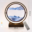 LED art decompression quicksand painting hourglass decoration 360 degree rotation unique decorative sand painting