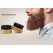 Q1QD Round Wood Handle Beard & Mustache Brush Facial Hair Boar Bristle Beard Brush Massage Comb Men Beard Grooming Tool