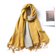 Winter Cashmere Scarf Women Thick Warm Shawls Wraps Lady Solid Scarves Fashion Tassels Pashmina Blanket Quality Foulard 2022 New