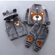 Fashion Baby Boys Clothes Autumn Winter Warm Baby Girls Clothes Kids 3pcs Outfits Suit Newborn Baby Clothes Infant Clothing Sets