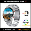 2023 New 454*454 Screen Smart Watch Always Display The Time Bluetooth Call Local Music Smartwatch For Mens Android TWS Earphones