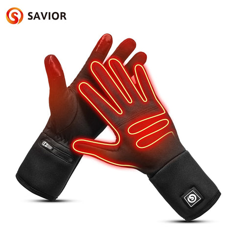 Savior Heat Liner Heated Gloves Winter Warm Skiing Gloves Outdoor Sports Motorcycling Riding Skiing Fishing Hunting 2023