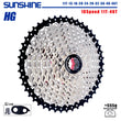 SUNSHINE Bicycle Cassette 8/9/10/11/12Speed Freewheel 32/36T/40T/42T/46T/50T/52T Sprocket HG Structure Flywheel For SHIMANO/SRAM