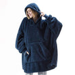 Blanket with Sleeves Women Oversized Winter Hoodie Fleece Warm Hoodies Sweatshirts Giant TV Blanket Women Hoody Robe Couple Men