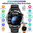 2023 New 454*454 Screen Smart Watch Always Display The Time Bluetooth Call Local Music Smartwatch For Mens Android TWS Earphones