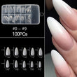 RIKONKA 100/500pcs/Bag False Ballerina Natural/Transparent Coffin Fake Nails Manicure Nails for Extension&amp;Protection Nail Art