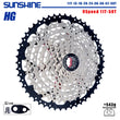 SUNSHINE Bicycle Cassette 8/9/10/11/12Speed Freewheel 32/36T/40T/42T/46T/50T/52T Sprocket HG Structure Flywheel For SHIMANO/SRAM