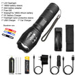 Portable Powerful LED Lamp XML-T6  Flashlight Linterna Torch Uses 18650 Chargeable Battery Outdoor Camping Tactics Flash Light