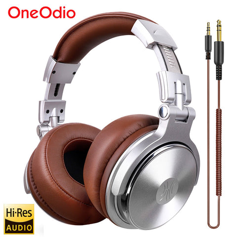 Oneodio Wired Headphones Professional Studio DJ Headphone With Microphone Over Ear Hi-Res Headset Monitoring For Music Phone