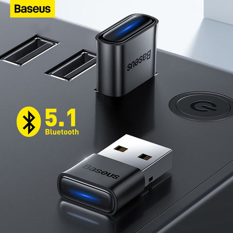 Baseus USB Bluetooth Adapter Dongle Adaptador Bluetooth 5.1 for PC Laptop Wireless Speaker Audio Receiver USB Transmitter