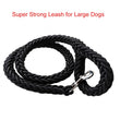 130cm L/XL Super Strong Coarse Nylon Dog Leash Army Green Canvas Double Row Adjustable Dog Collar For Medium Large Dogs