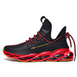 Men&#39;s Running Shoes Waterproof Leather Sneakers Unique Blade Sole High-quality Cushioning Outdoor Athletic Jogging Sport Shoes